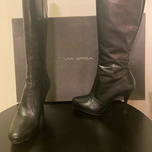 Vía spiga knee high boots